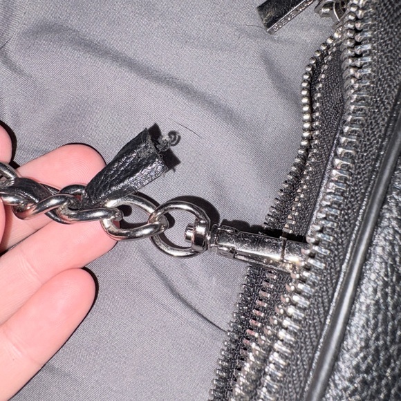 Steve Madden Black Crossbody Bag with Silver Accents - Picture 9 of 10